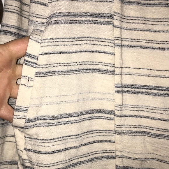 {anthropologie} striped sweatshirt cardigan - Picture 2 of 6